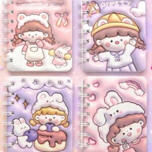 Cute spiral diary set