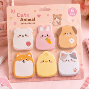 Cute Animal Sticky Notes Memo Pad Set